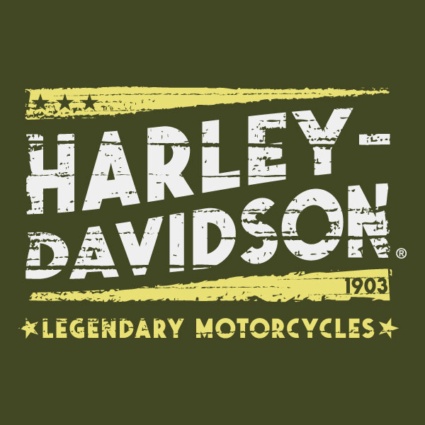 Full Color Harley-Davidson rustic sign